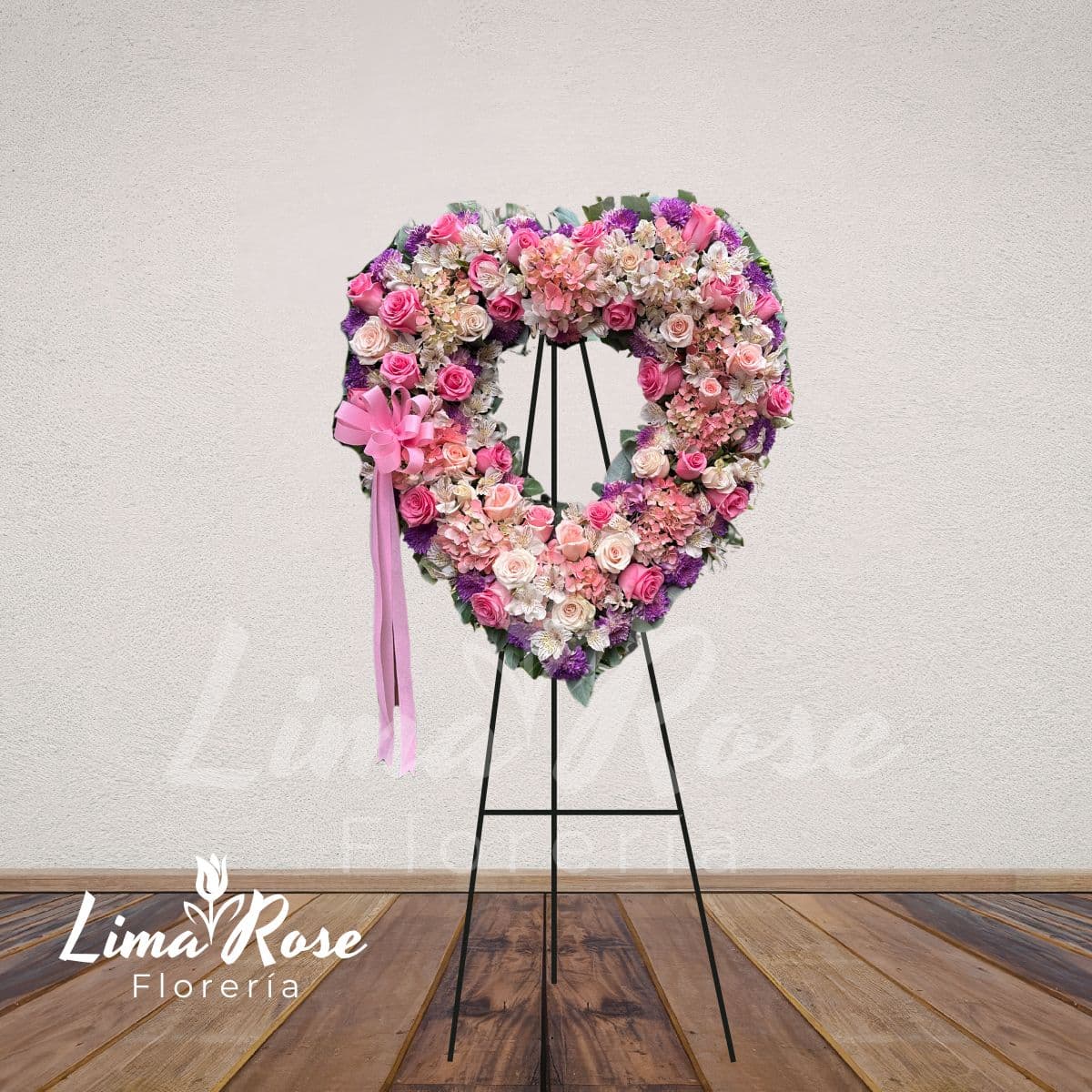 Corona Corazón Lavanda